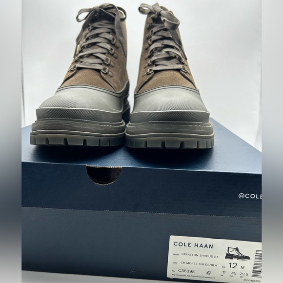 New With Tags Cole Haan Stratton Shroud Boot Size 12 M C38395 Waterproof $258 - Picture 9 of 16